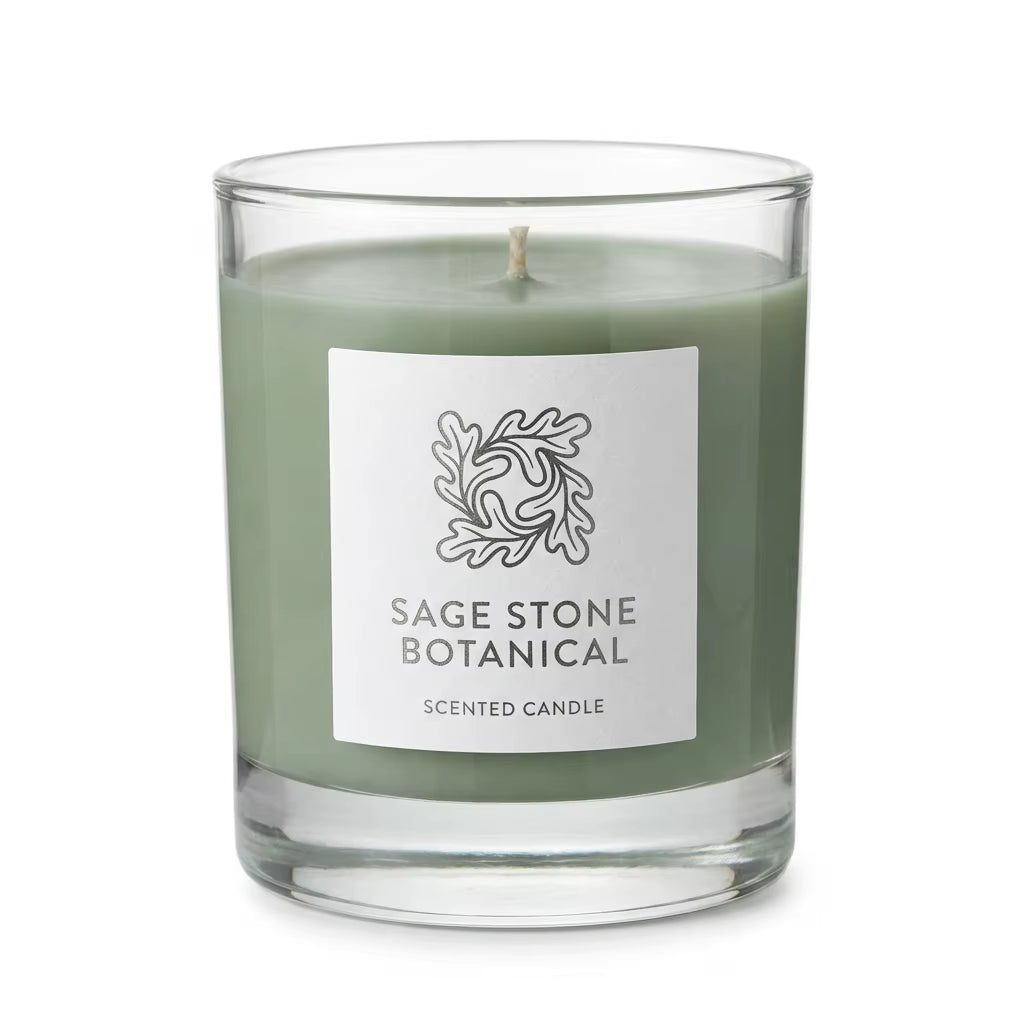 White Oak & Sage Scented Candle