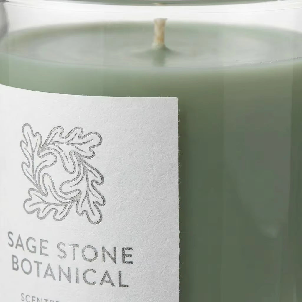 White Oak & Sage Scented Candle